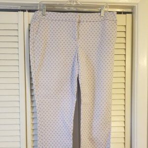 Printed Gray Cropped Pants